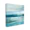Stupell Industries Abstract Ocean Horizon Modern Nautical Painting Blue Green Canvas Wall Art